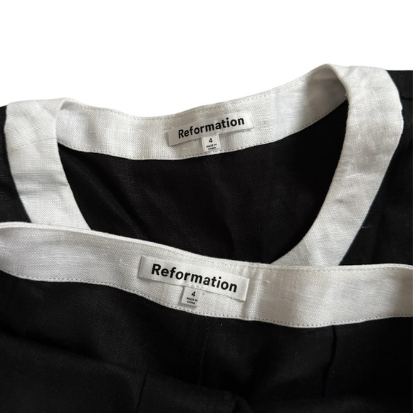 Reformation Roxy Linen Two Piece Size 4 - Picture 4 of 5